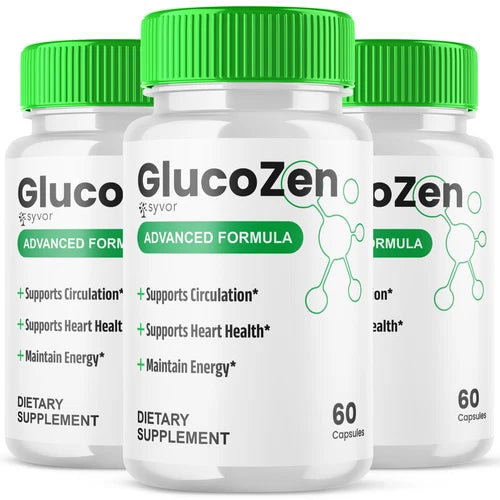 (3 Pack) GlucoZen Blood Balance Advanced Support Glycogen Vitamin 180 Capsules