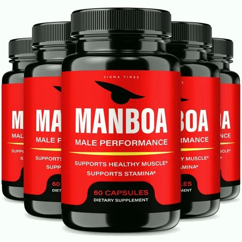 (5 Pack) Manboa Capsules for Men, Advanced Man Boa for Male Health Support