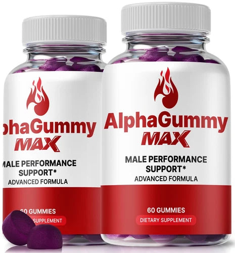 (2 Pack) AlphaGummy Max for Men, Advanced Alpha Gummy s Male Support Formula