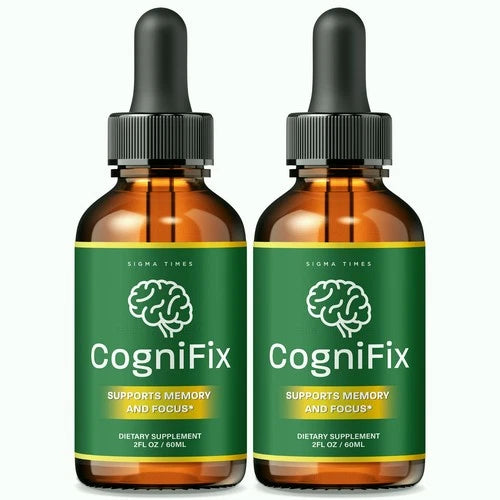 (2 Pack) CogniFix – Natural Liquid Drops Brain Formula for Advanced Memory