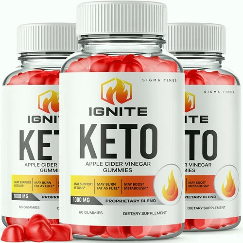 (3 Pack) ignite Keto Advanced Weight Loss Gummies to Boost Metabolism