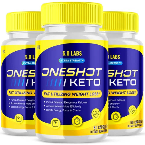 One Shot Keto Capsules - One Shot Supplement For Weight Loss ORIGINAL - 3 Pack