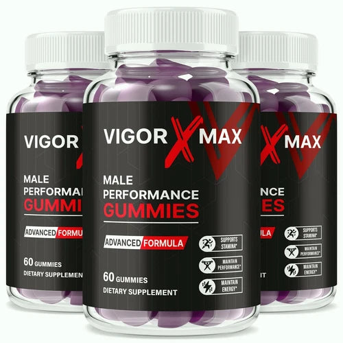 (3 Pack) Vigor X Max Gummies for Men, Vigor XMax Advanced Male Health Support