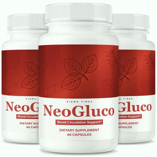 (3 Pack) NeoGluco Caspules, Neo Gluco Blood Support Formula for Circulation