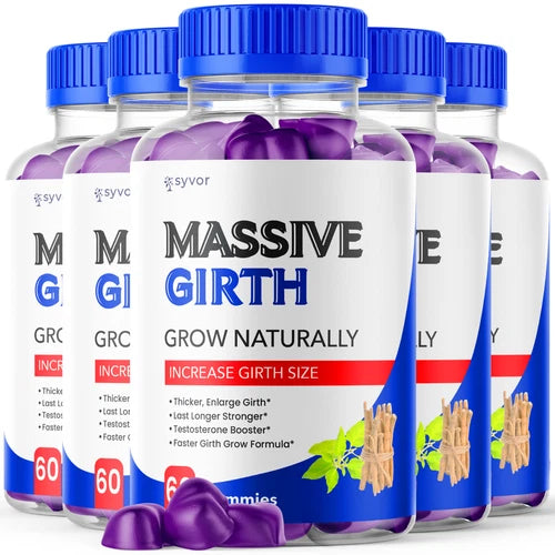 (5 Pack) Massive Girth Male Gumy Advanced Formula Vitamin Supplement 300 Gummies