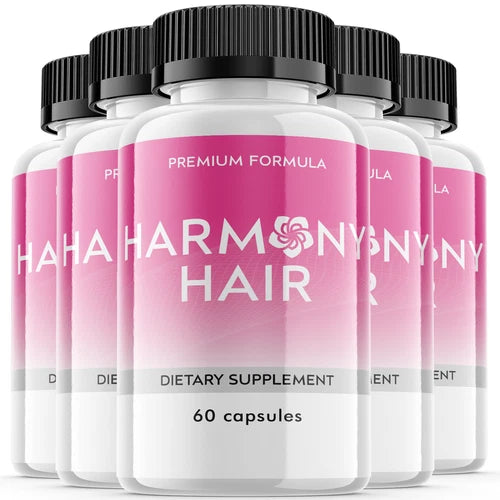 (5 Pack) Harmony Hair, Harmony Healthy Hair Support Hair Growth (300 Capsules)