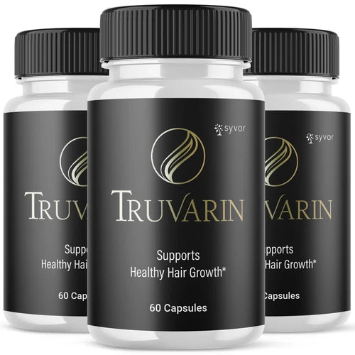 (3 Pack) Truvarin Pills Advanced Support for Healthy Hair Growth 180 Capsules