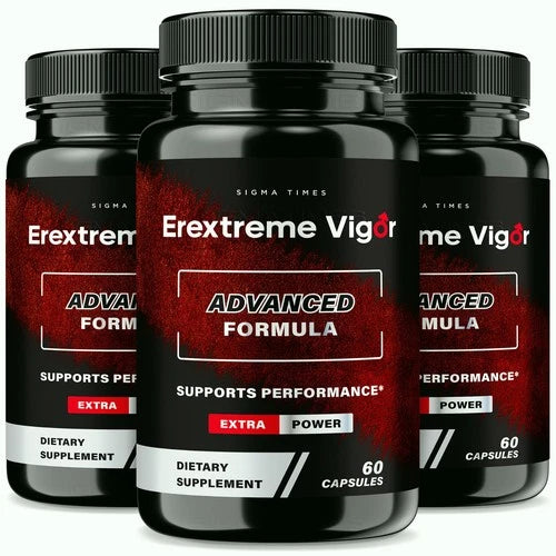 (3 Pack) Erextreme Vigor Pills for Men - Premium Male Health Support
