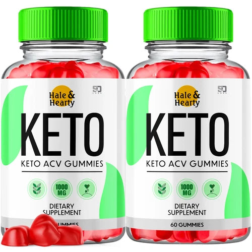 (2 Pack) Hale & Hearty Keto Gummies, HaleHearty ACV Weight Loss (120 Gummies)
