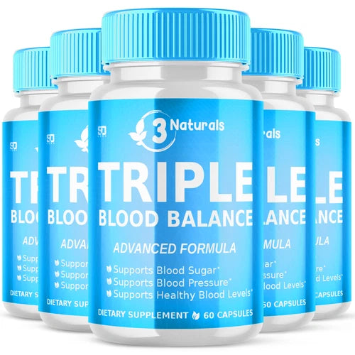 3 Naturals Triple Blood Balance - Supports Pressure & Sugar level (5 Pack)