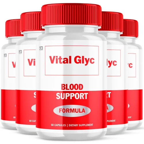 (5 Pack) Vital Glyc Pills - Blood Sugar Health Support Formula - 300 Capsules