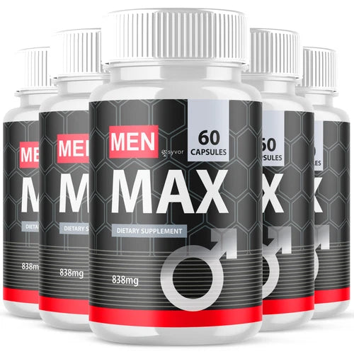 (5 Pack) Men Max Pills for Men Advanced Formula Vitamin Supplement 300 Capsules