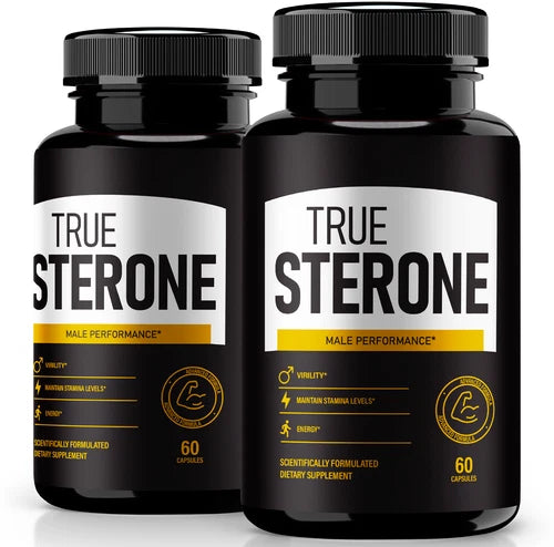 (2 Pack) True Sterone Male Health Pills to Boost T-Levels and Performance