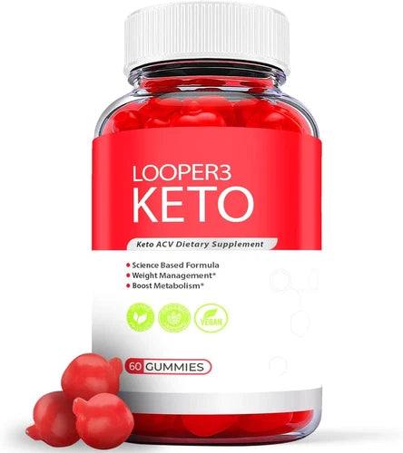 Looper3 Keto Gummies, Looper3 ACV Keto Gummies for Weight Loss (60 Gummies)