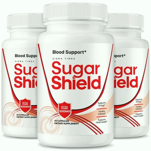 (3 Pack) Sugar Shield Blood Sugar Support Supplement for Healthy Blood Levels