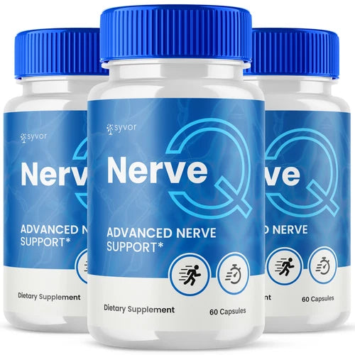 (3 Pack) Nerve Q Advanced Nerve Support Max Formula Nerve Q Vitamin 180 Capsules