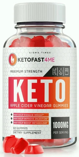 KetoFast4Me Gummies, Keto Fast 4 Me Advanced ACV Weight Loss Gummy 60ct