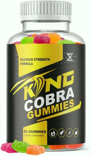 (1 Bottle) OFFICIAL King Cobra Gummies for Men, KingCobra Male Gummies Formula