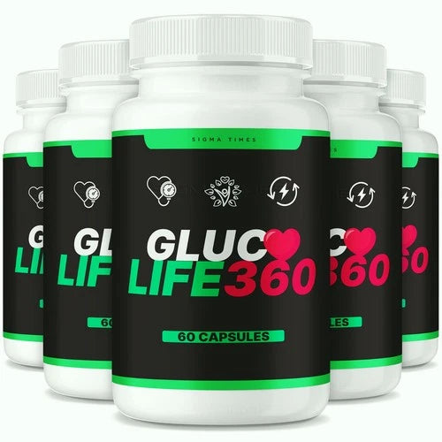 (5 Pack) Gluco Life 360 Capsules – GlucoLife 360 Blood Health Support Formula
