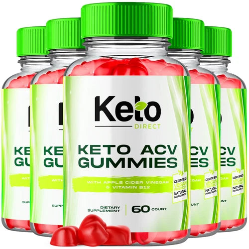 (5 Pack) Keto Direct, Keto Diet Direct ACV Weight Loss Gummies (300 Gummies)
