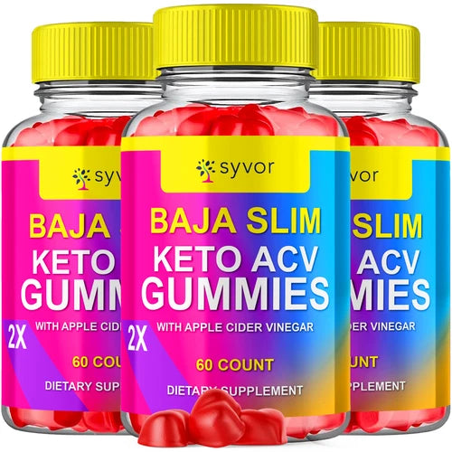 Baja Slim Keto ACV Gummies BajaSlim Maximum Strength Vitamin Formula 180 Gummies