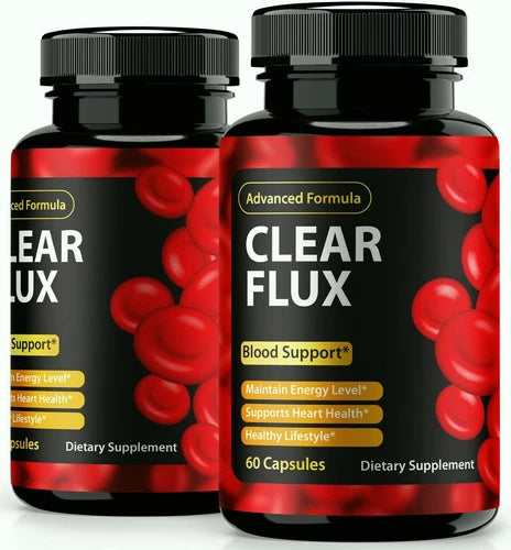 (2 Pack) Clear Flux Pills, ClearFlux Blood Cleanse, Blood Support Formula
