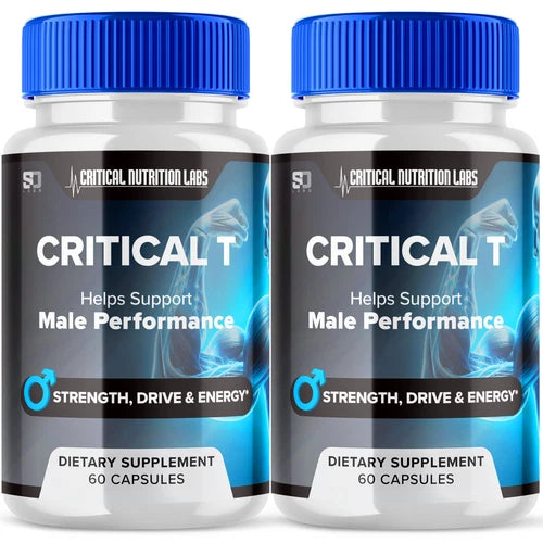 Critical T Male Pills Support Performance, Strength & Daily Energy (2 Pack)