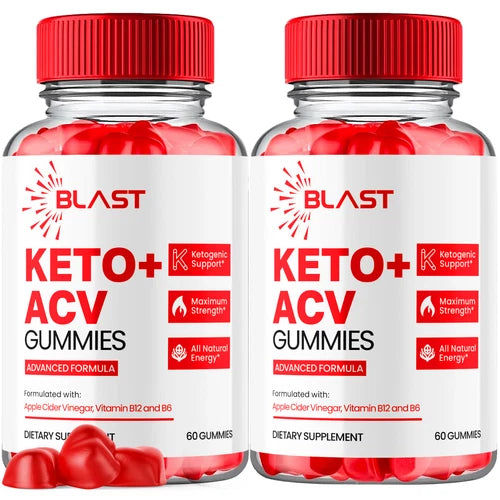 (2 Pack) Blast Keto ACV Gummies Advanced Weight Support 1000MG (120 Gummies)