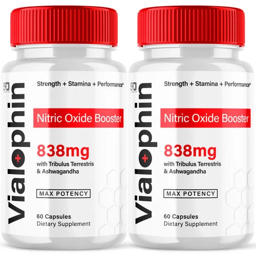(2 Pack) Vialophin Male Pills Maximize Energy, Vitality & Stamina 120 Capsules