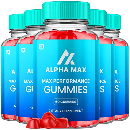 (5 Pack) Alpha Max Performance Gummies for Men Advanced Supplement 300 Gummies
