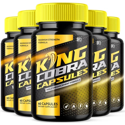 King Cobra - Support Men's Vitality and Daily Energy (5 Pack)