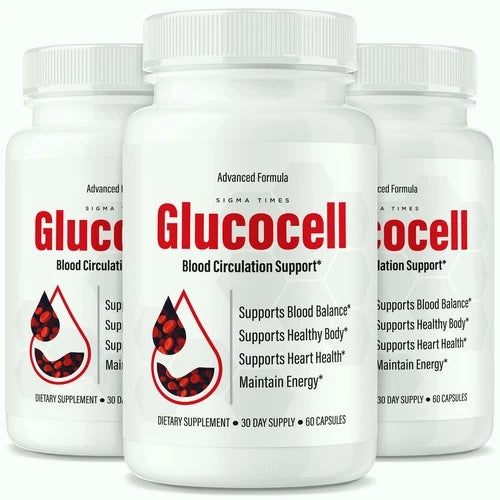 (3 Pack) Glucocell Capsules, Gluco Cell Advanced Blood Health Support Formula