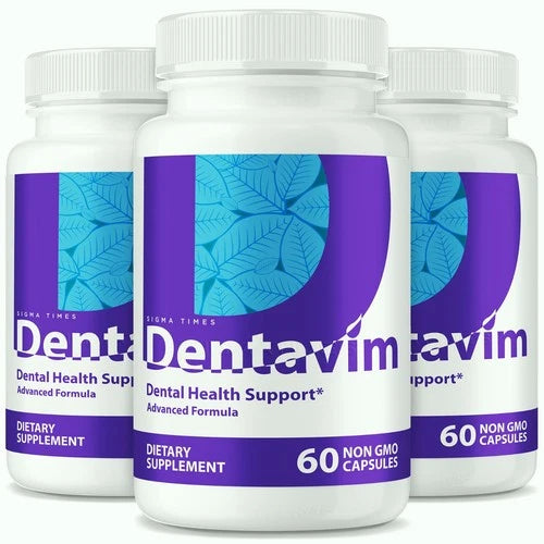 (3 Pack) Dentavim Advanced Dental Support Capsules for Healthy Teeth and Gums