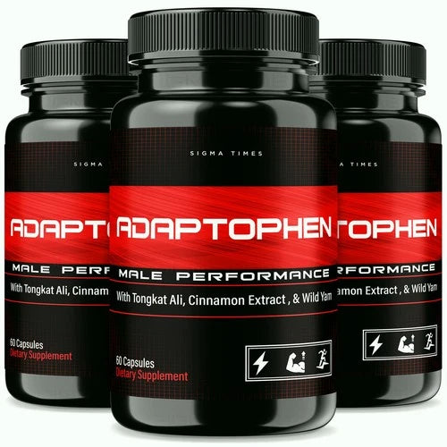 (3 Pack) Adaptophen Capsules for Men, Advanced Supplement Pills for Male