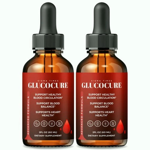 (2 Pack) GlucoCure Drops - Gluco Cure Liquid Formula For Healthy Circulation