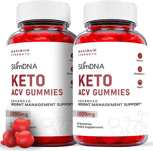 Slim DNA Keto Gummies - Slim DNA ACV Keto Gummys Weight Loss ORIGINAL - 2 Pack
