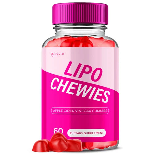 Lipo Chewies Apple Cider Vinegar Gummies Max ACV Strength Supplement 60 Gummies