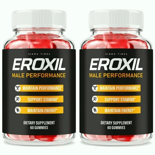 (2 Pack) Eroxil Male Gummies, Ero Xil Performance Gummy for Men