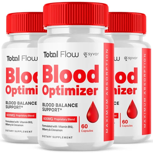 (3 Pack) Total Flow Blood Optimizer Advanced Support Glycogen Vitamin 180 Caps