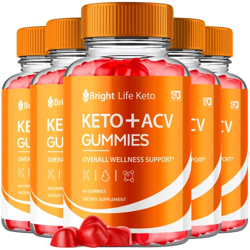 (5 Pack) Bright Life Keto+ ACV Gummies - For Weight Management & Healthy Body