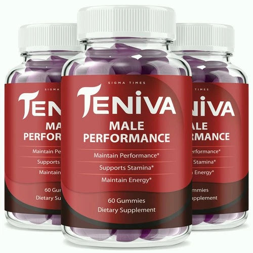 (3Pack) Teniva Male Performance Gummies - Formula for Men to Support Male Health