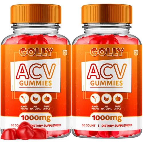 (2 Pack) Golly ACV, Golly ACV Keto Weight Loss & Fat Burn Gummies (120 Gummies)