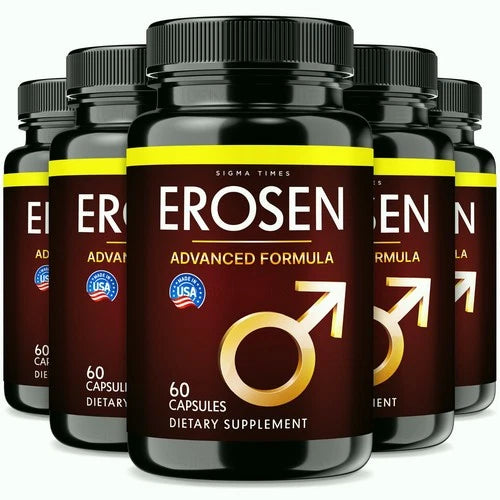 (5 Pack) Erosen Capsules for Men, Erozen Male Supplement for Stamina