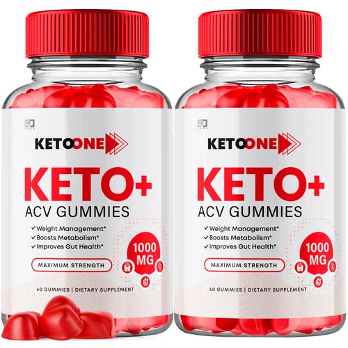 (2 Pack) Keto One Keto, KetoOne ACV Gummies Advanced Weight Loss (120 Gummies)