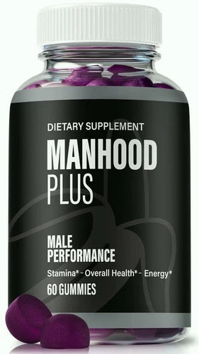 Manhood Plus Advanced Male Health Gummies to Boost Energy and Stamina 60ct