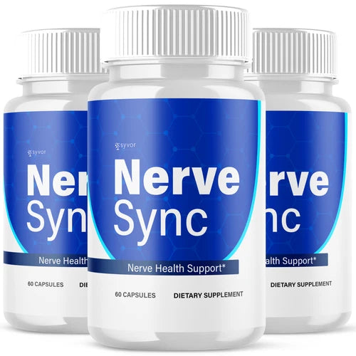 (3 Pack) Nerve Sync Nootropic All Natural Super Brain Supplement 180 Capsules