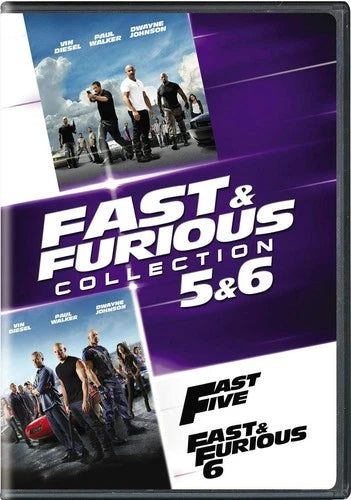 Fast & Furious Collection 5 & 6 DVD Dwayne Johnson