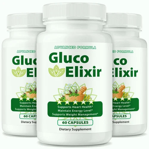 (3pk) Gluco Elixir Blood Optimizer, Advanced Blood Support Pills for Circulation