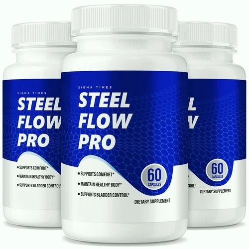 (3 Pack) Steel Flow Pro for Men to Support Prostate Health and Urinary Functions