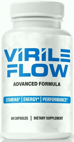Virile Flow for Men Pills, Performance Booster, Virility Formula 60ct